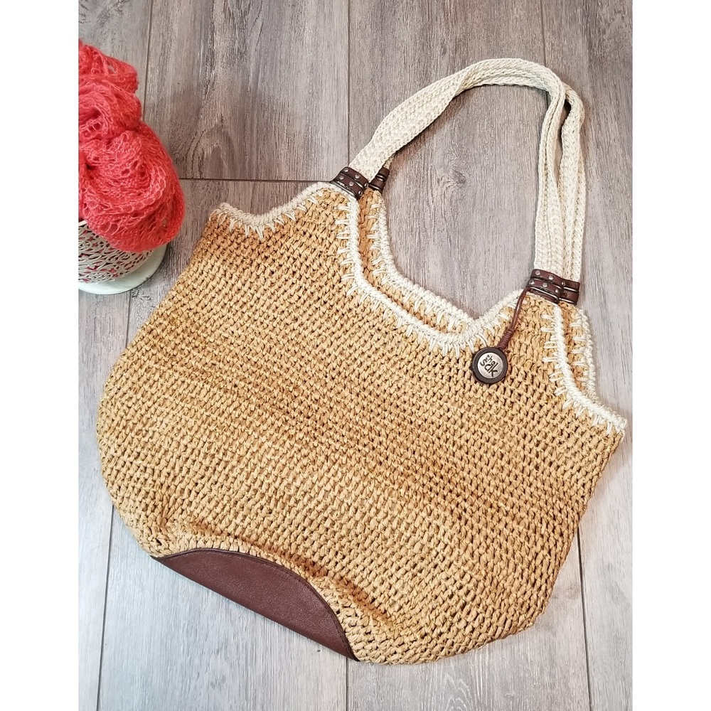 The Sak Auberry Paper Straw double hobo bag purse